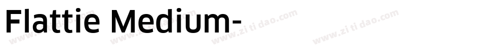 Flattie Medium字体转换